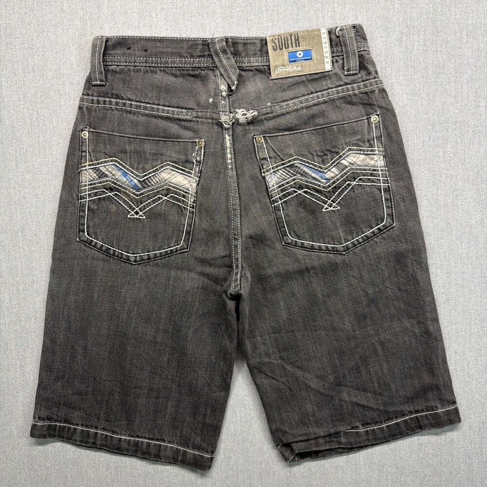 South Pole‎ Shorts Boys Youth 12 Denim Embroidered Baggy Y2k